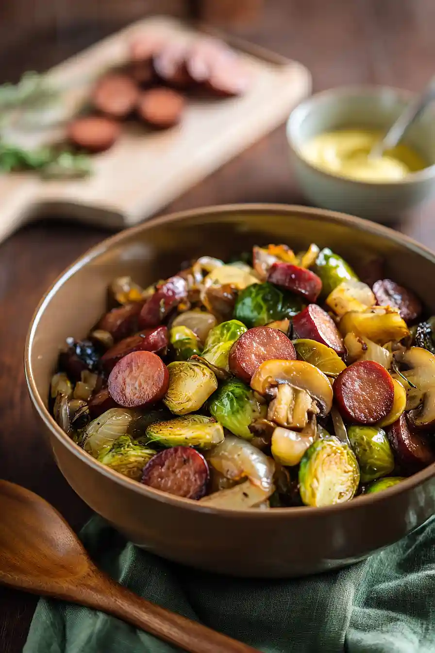 Flavorful 30-Minute Kielbasa & Brussels Skillet Recipe