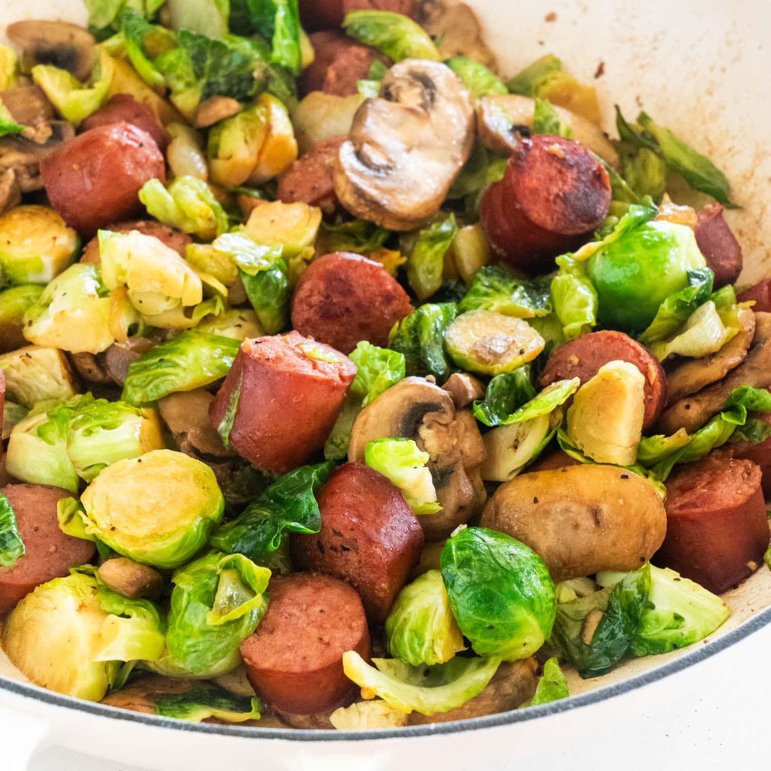 Versatile Kielbasa & Brussels Skillet: Healthy Weeknight Meal